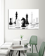 Obraz Čiernobiele šachy zs1135